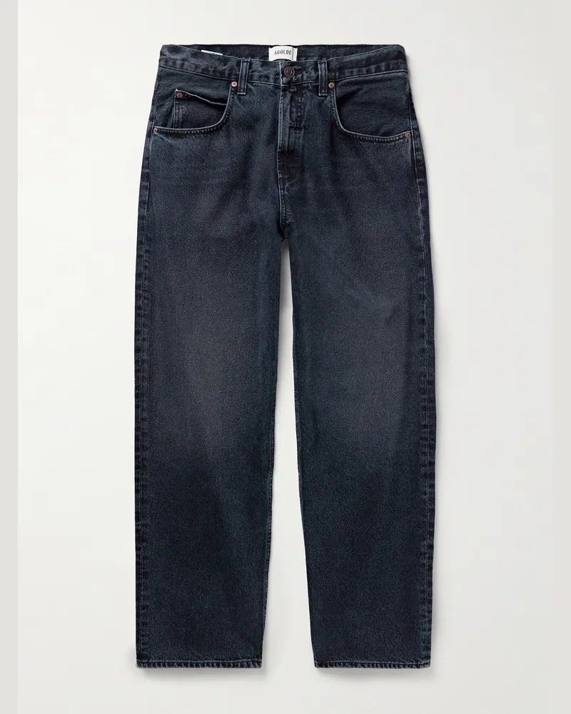 AGOLDE Fusion Straight-Leg Jeans Black