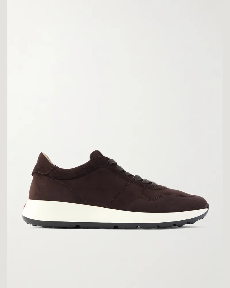 TOD'S Sneakers aus Veloursleder Braun