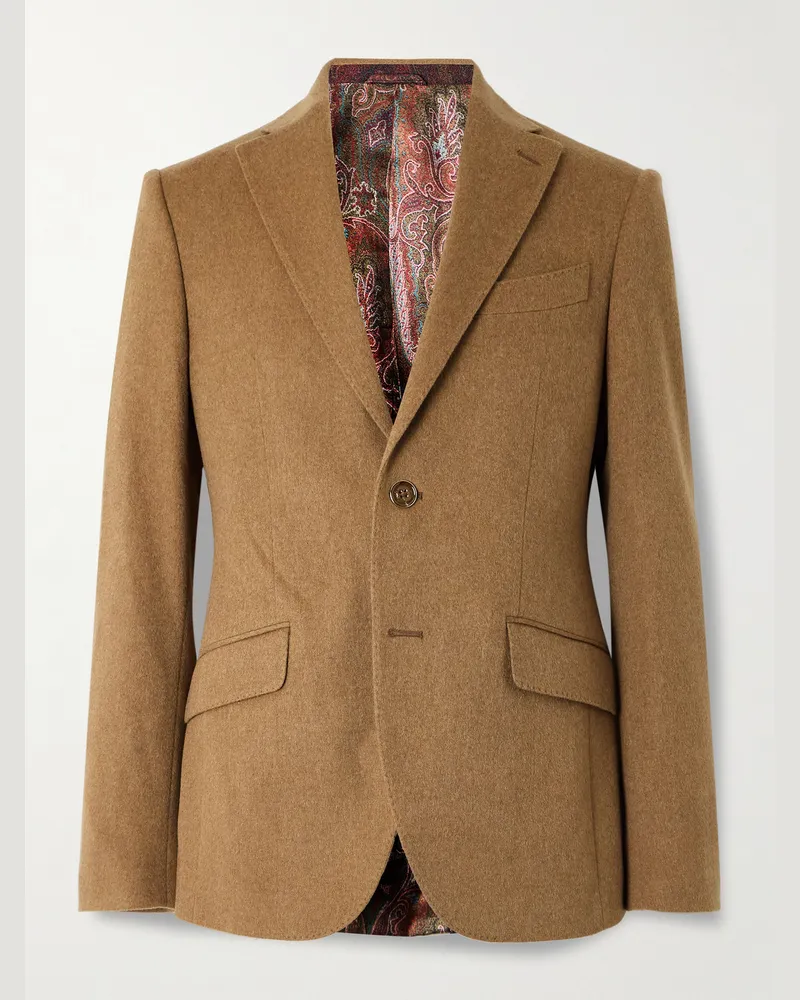 Etro Roma Sakko aus Kaschmir Braun