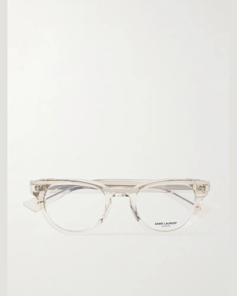 Saint Laurent SL 876 Brille mit rundem Rahmen aus Azetat Neutral