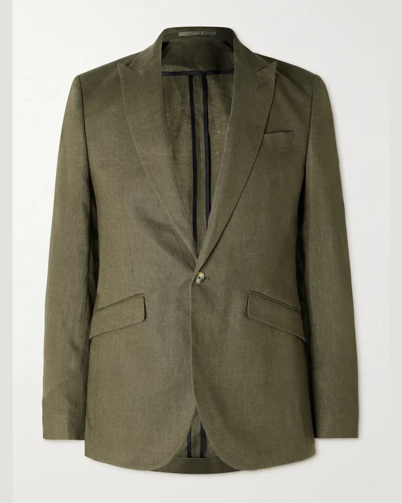Favourbrook Ebury Linen Suit Jacket Green