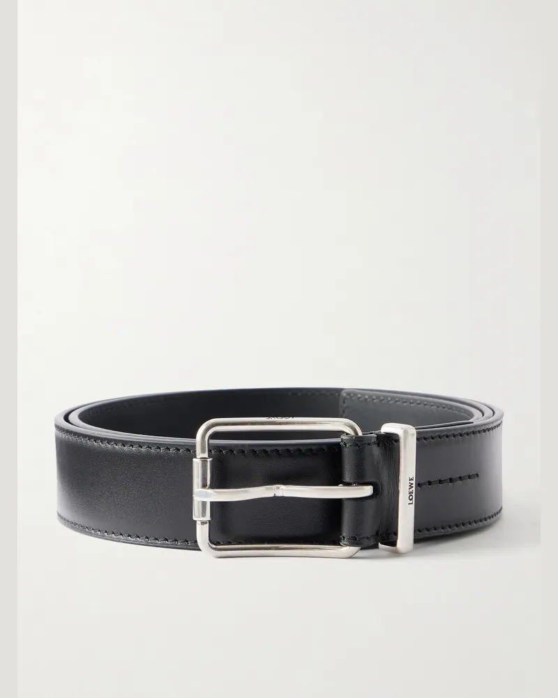 Loewe 3.2cm Leather Belt Black
