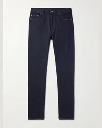 Ermenegildo Zegna Schmal geschnittene Jeans Blau