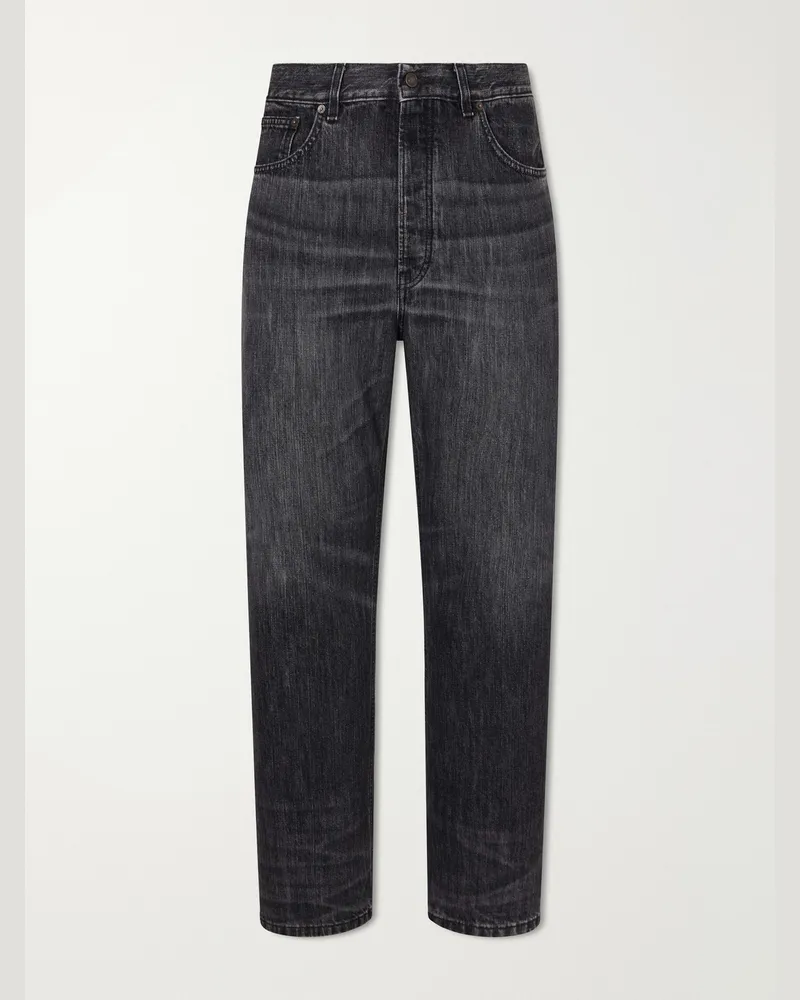 JEANERICA Vega Straight-Leg Recycled Cotton-Blend Jeans Black