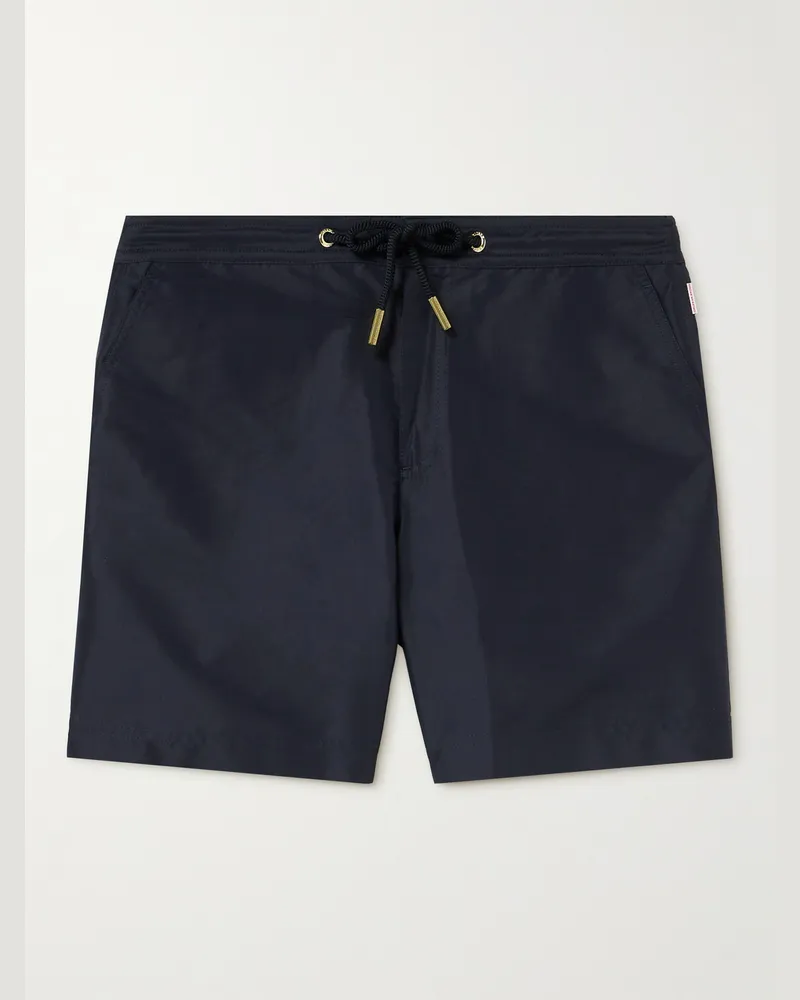 Orlebar Brown Bulldog gerade geschnittene mittellange Badeshorts Blau