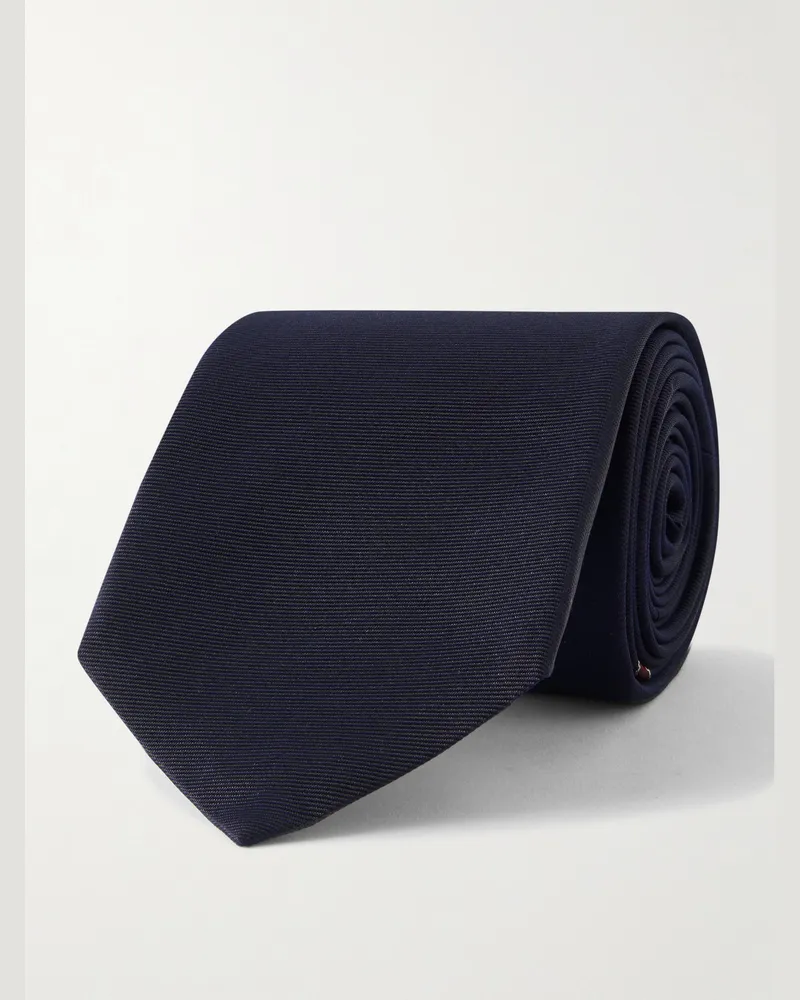 Gucci Under The Knot Krawatte aus Seiden-Twill mit Jacquard-Logomuster, 7 cm Blau
