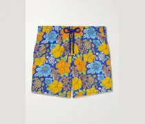 Moorea gerade geschnittene mittellange Badeshorts aus ECONYL® mit Print