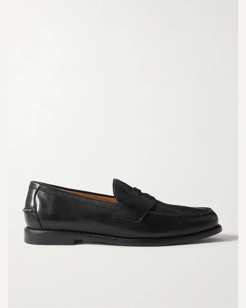 Ralph Lauren Alston Pennyloafers aus Leder Schwarz