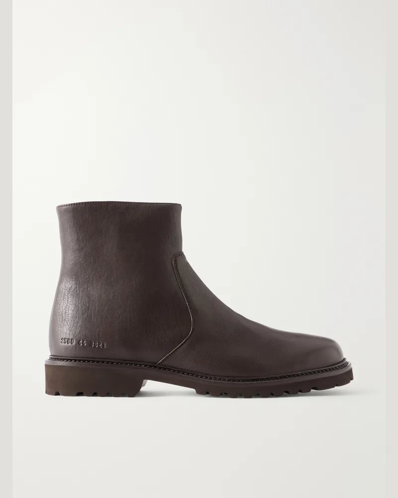 Common Projects Leather Boots Brown
