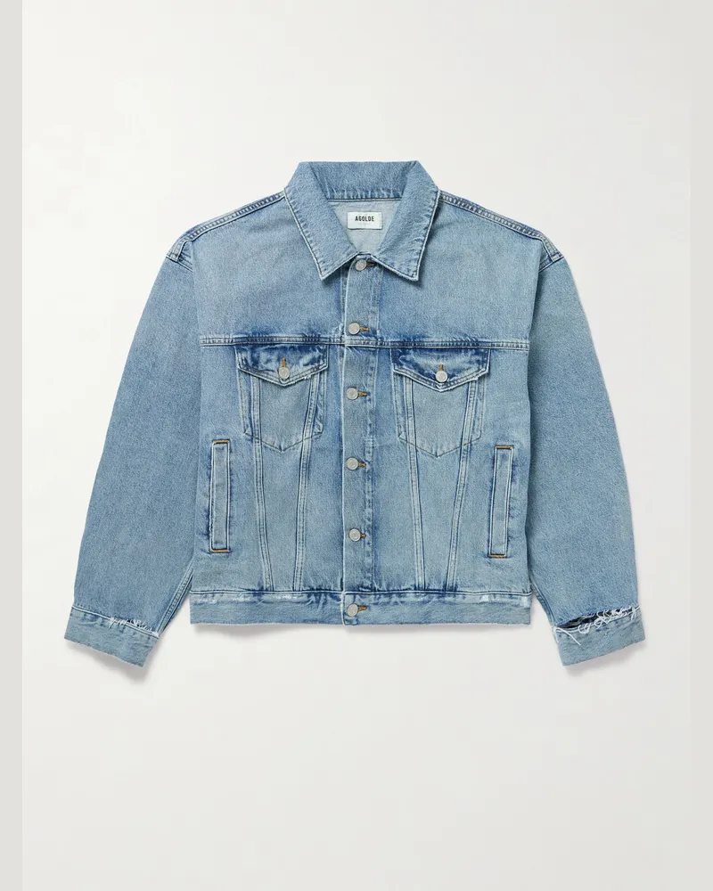 AGOLDE Stefano Jeansjacke Blau