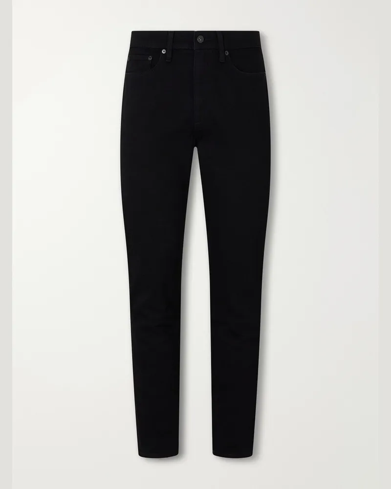 Rag & Bone Fit 2 Authentic Stretch Straight-Leg Jeans Black