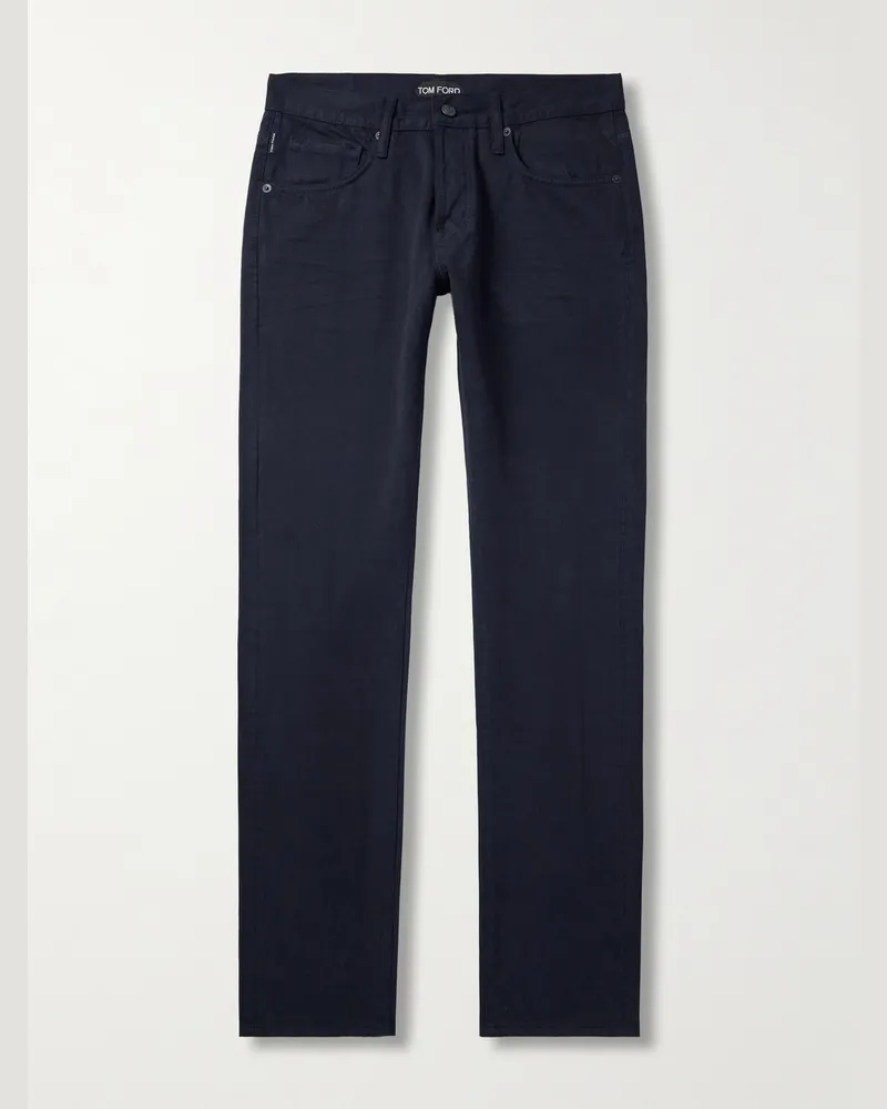Tom Ford Schmal geschnittene Jeans Blau