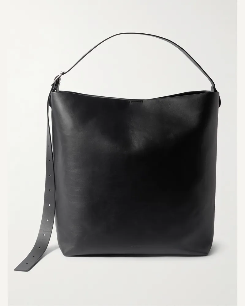Jil Sander Tote aus Leder Schwarz