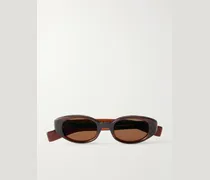 Eyevan D-Frame Acetate Sunglasses