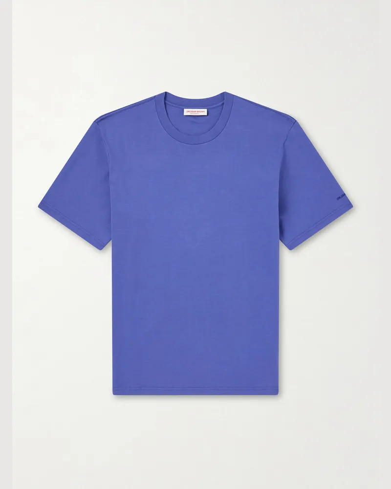 Orlebar Brown OB Standard Cotton-Jersey T-Shirt Blue