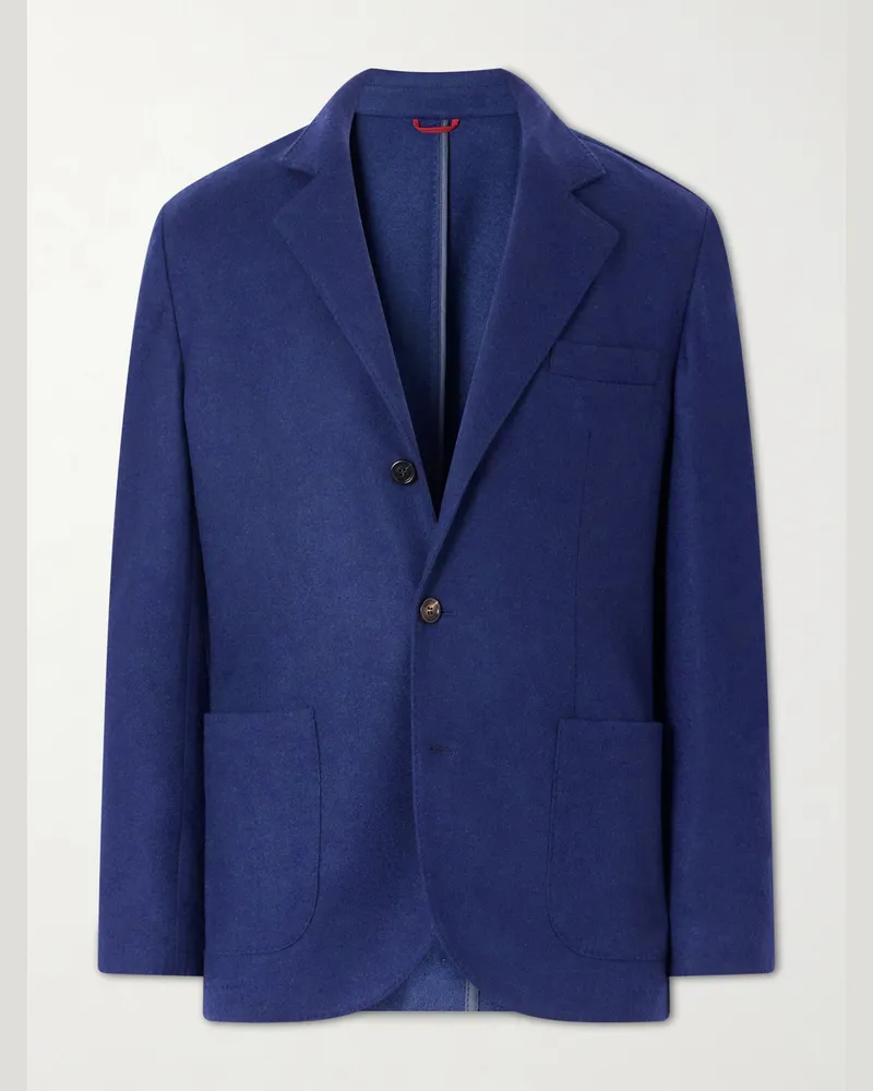 Brunello Cucinelli Cashmere Blazer Blue