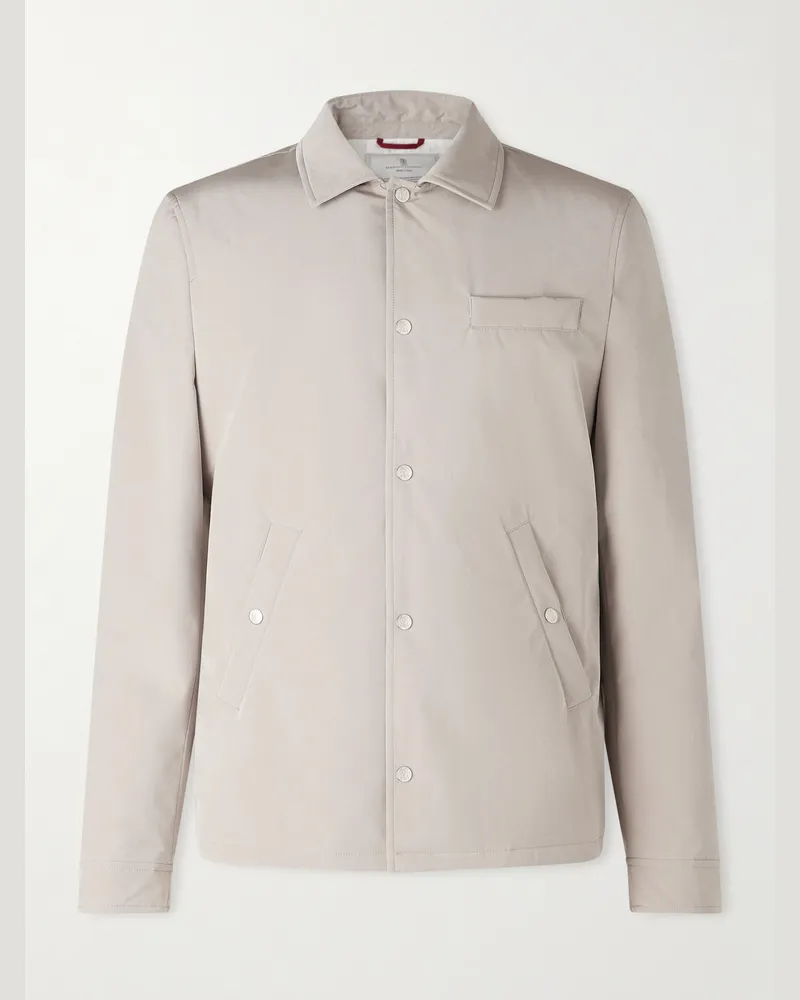 Brunello Cucinelli Jacke aus Shell Neutral