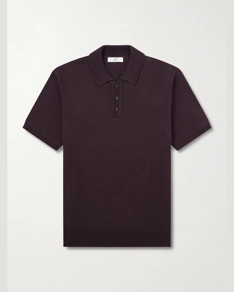 MR P. Milano Cotton Polo Shirt Brown