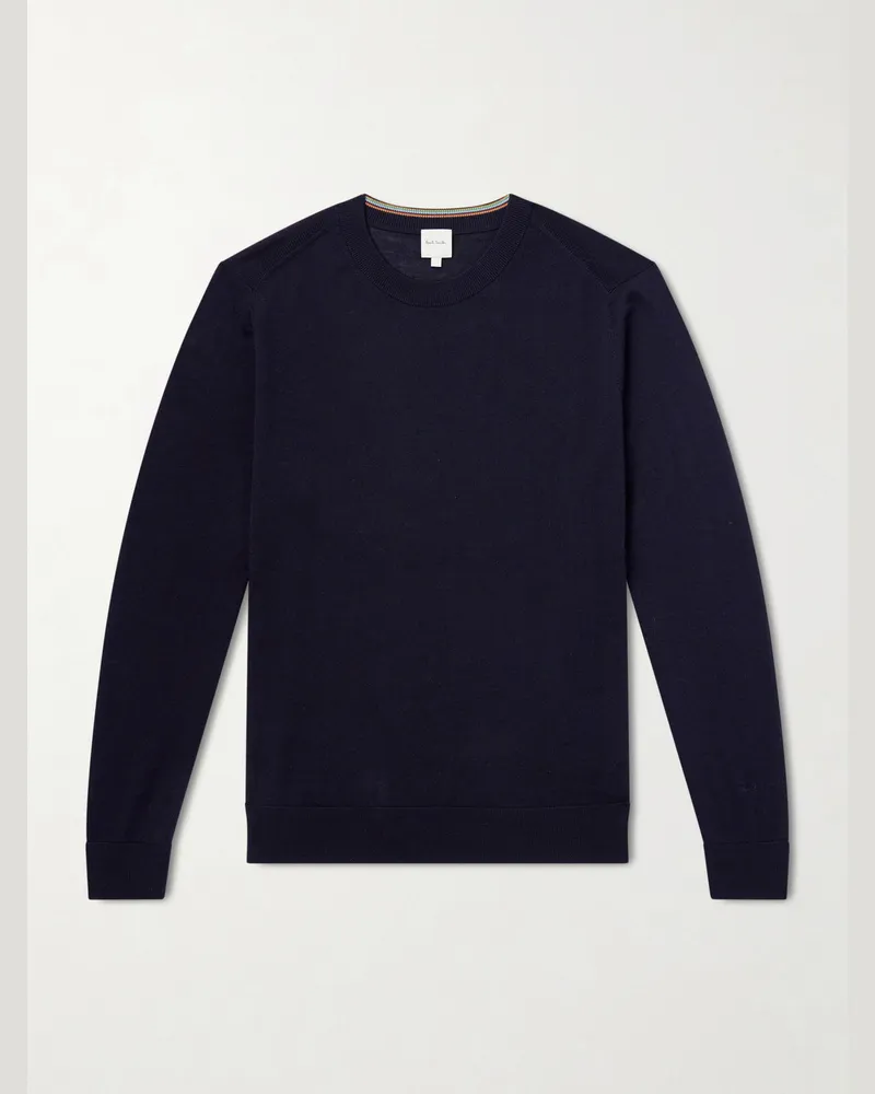 Paul Smith Merino Wool Sweater Blue