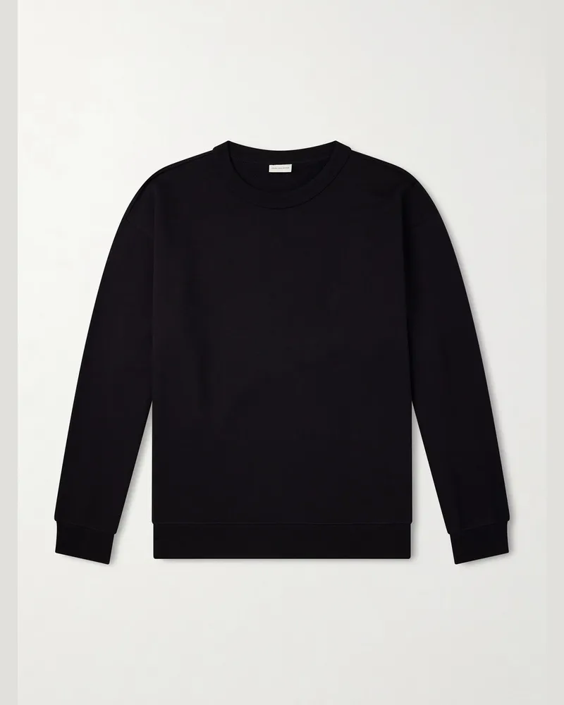 Dries van Noten Hax Oversized Cotton Sweatshirt Black