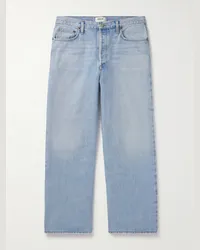 AGOLDE Low Slung Baggy weit geschnittene Jeans in Distressed-Optik Blau