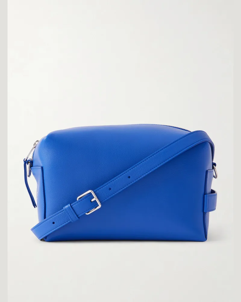 Celine Leather Messenger Bag Blue