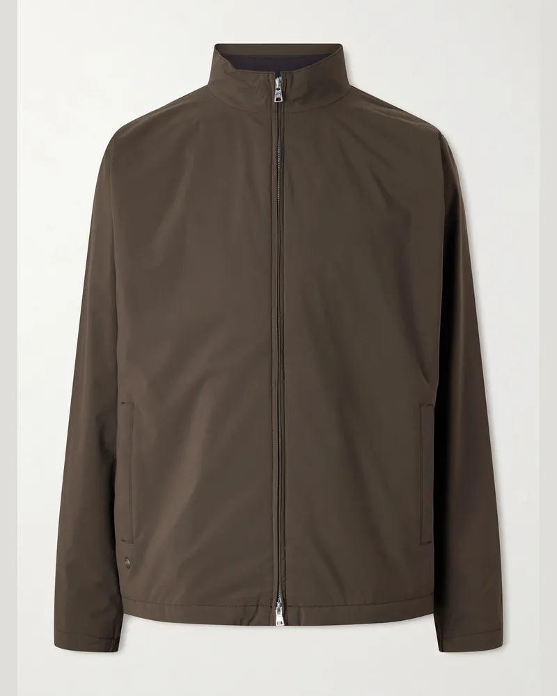 Peter Millar Ryder Recycled-Shell Jacket Brown