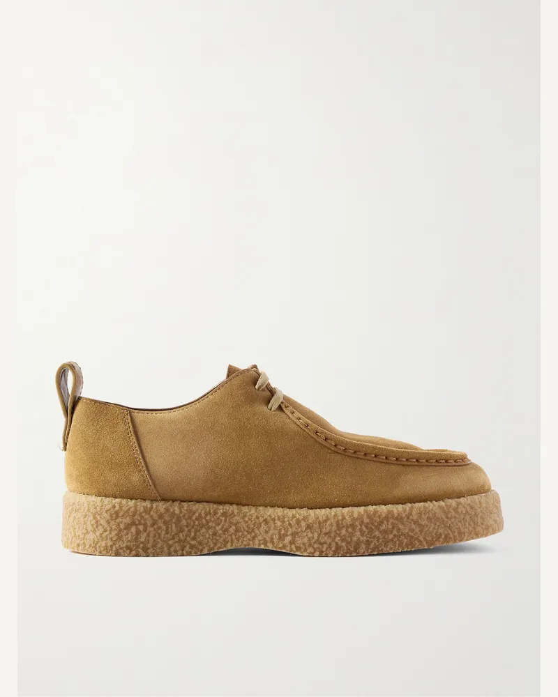Bottega Veneta Bumper Desert Boots aus Veloursleder mit Intrecciato-Lederbesatz Neutral