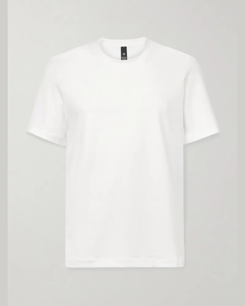 LULULEMON T-Shirt aus recyceltem Stretch-Jersey Weiß