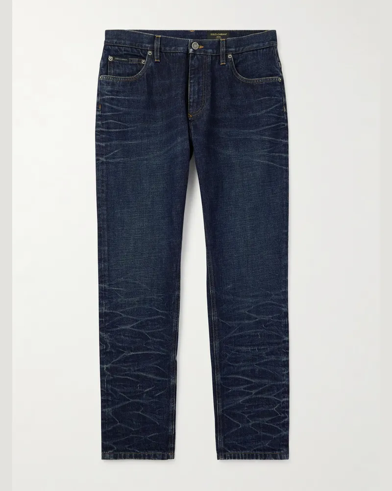 Dolce & Gabbana Gerade geschnittene Jeans Blau