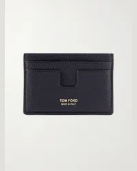 Tom Ford Kartenetui aus vollnarbigem Leder Schwarz