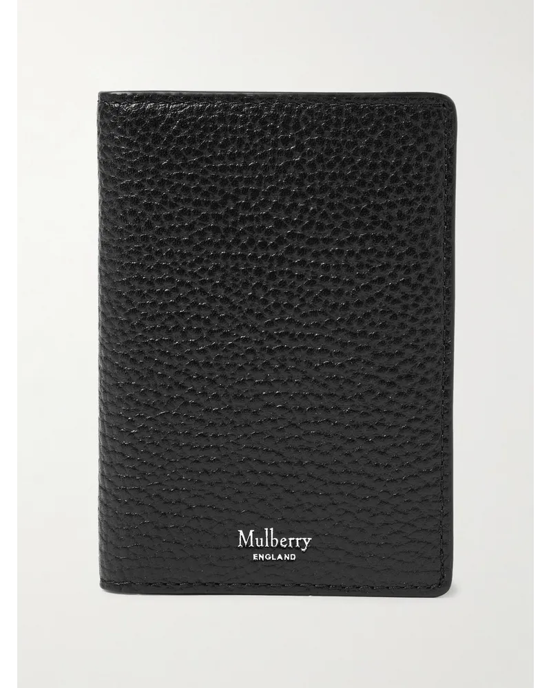 Mulberry Full-Grain Leather Billfold Cardholder Schwarz