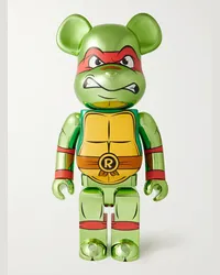 BE@RBRICK TMNT Raphael Chrome 1000% Dekofigur aus bedrucktem PVC Grau