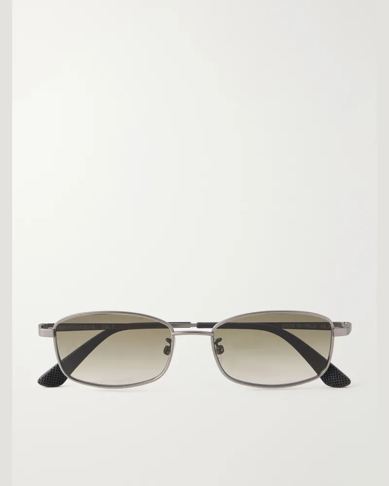 Our Legacy Librarian Round-Frame Metal Sunglasses Gray