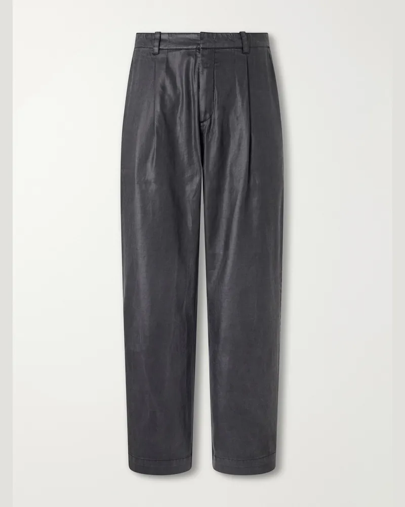 Our Legacy Straight-Leg TENCEL™ Lyocell Trousers Black