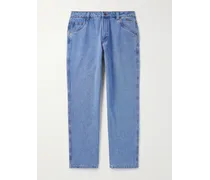 Gerade geschnittene Jeans mit Logostickerei