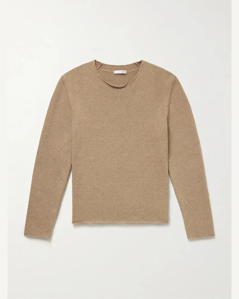 The Row Shai Pullover aus einer Baumwoll-Schurwollmischung Neutral