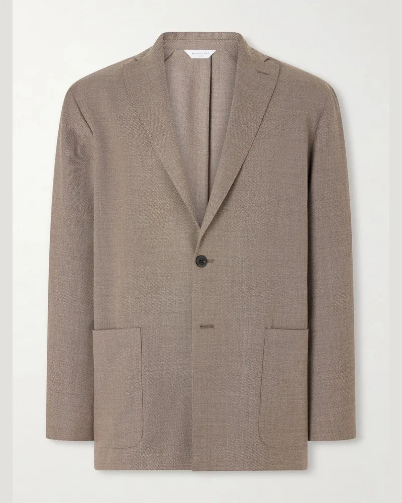 Boglioli K-Jacket Virgin Wool Suit Jacket Neutrals