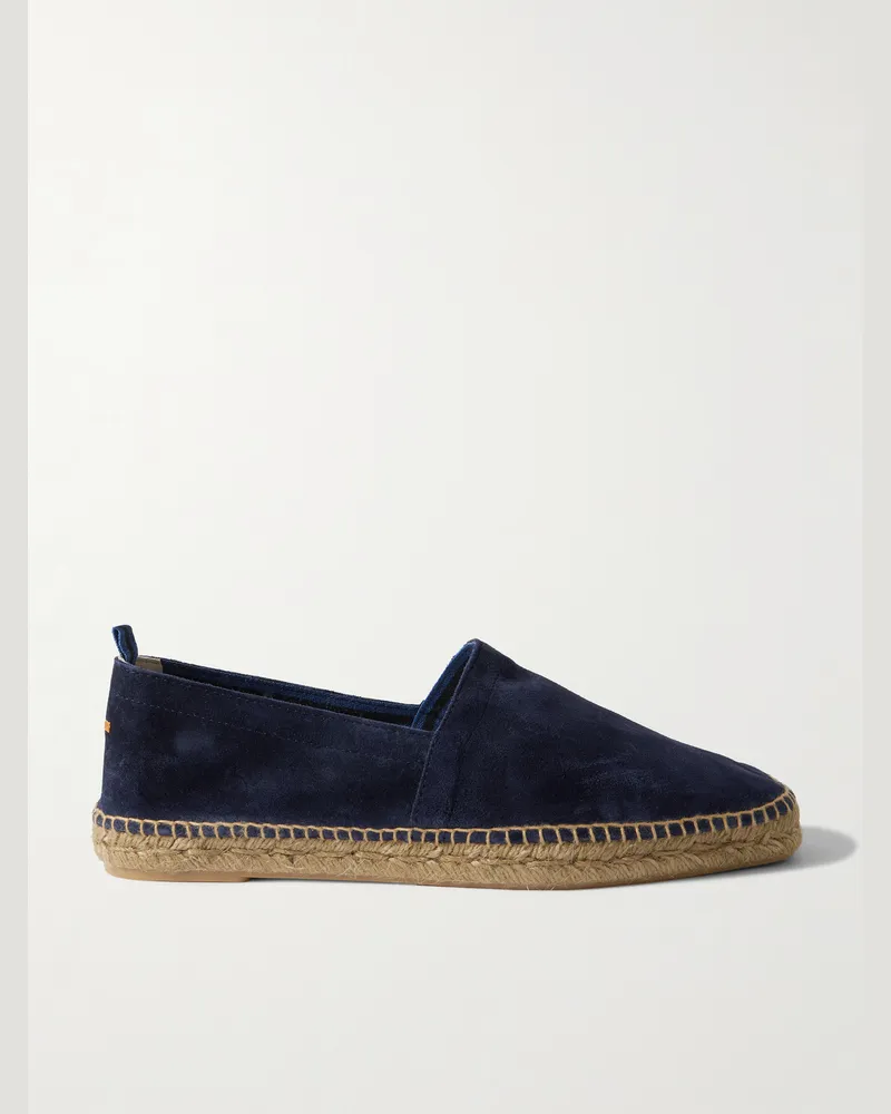 Castañer Nino Espadrilles aus Veloursleder Blau