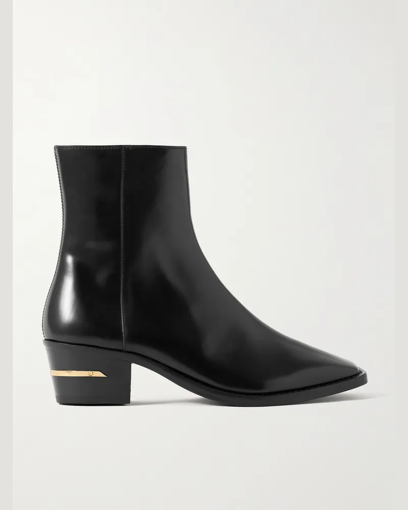 Amiri Chelsea Boots aus Glanzleder Schwarz