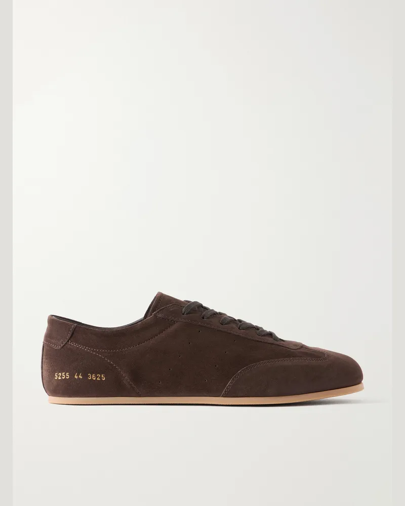 Common Projects Winter Driving Suede Sneakers Brown