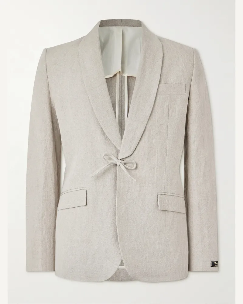 A Kind Of Guise Shinji Linen Suit Jacket Neutrals