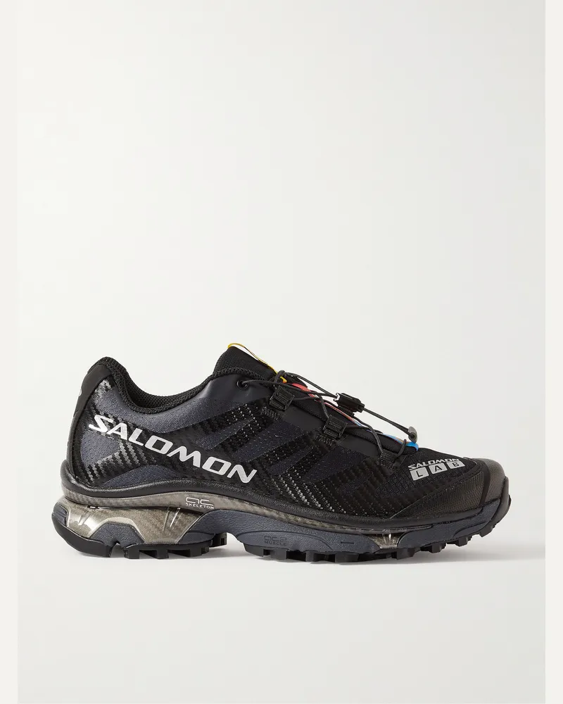 Salomon XT-4 Sneakers aus Mesh mit Gummibesatz Schwarz