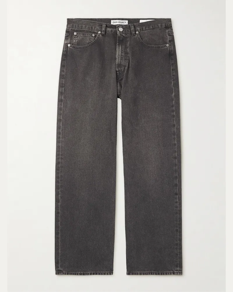 Our Legacy Third Cut gerade geschnittene Jeans Schwarz