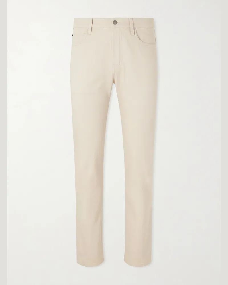 Loro Piana Quarona Slim-Fit Straight-Leg Jeans Neutrals