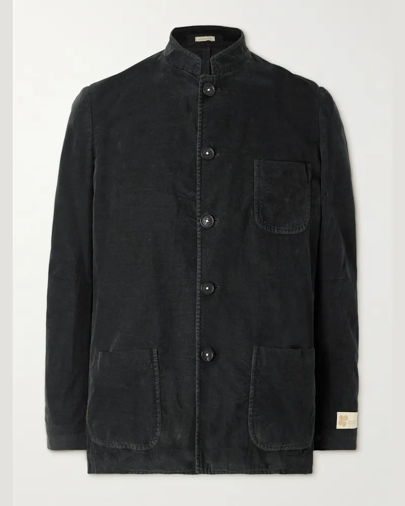 Massimo Alba Jacke aus Cord aus einer Baumwollmischung Schwarz