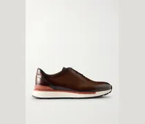 Fast Track Full-Grain Venezia Softy Leather Sneakers