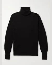 William Lockie Oxton schmal geschnittener Rollkragenpullover aus Kaschmir Schwarz