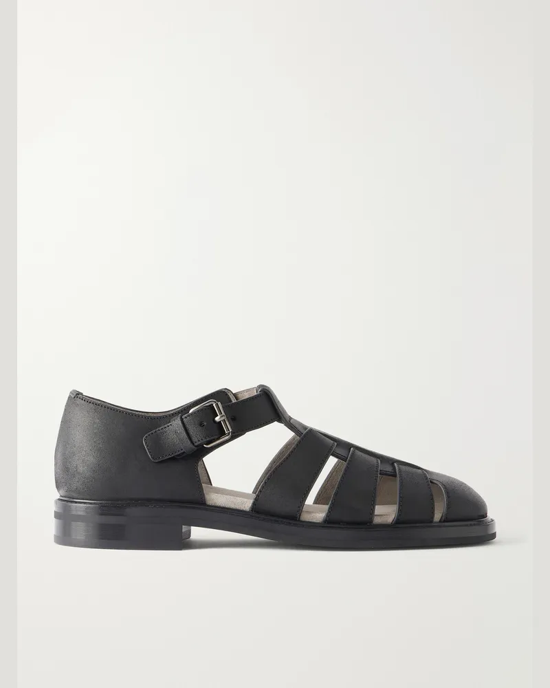 Church's Fisherman Winter Leather Sandals Black