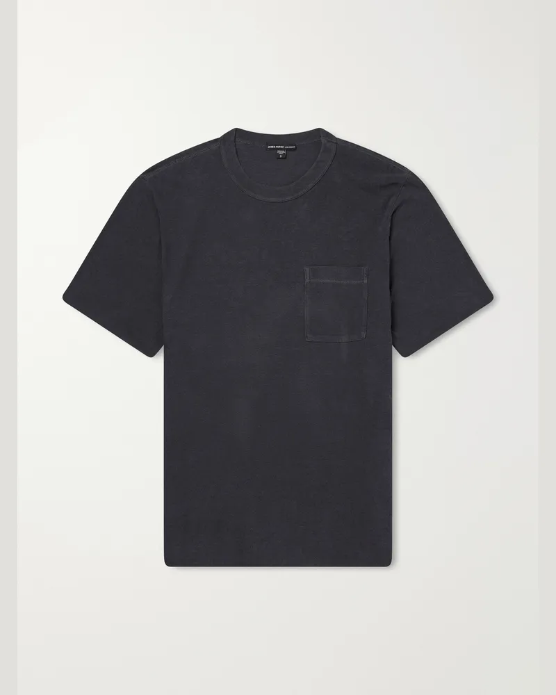 James Perse Slub Cotton-Jersey T-Shirt Black